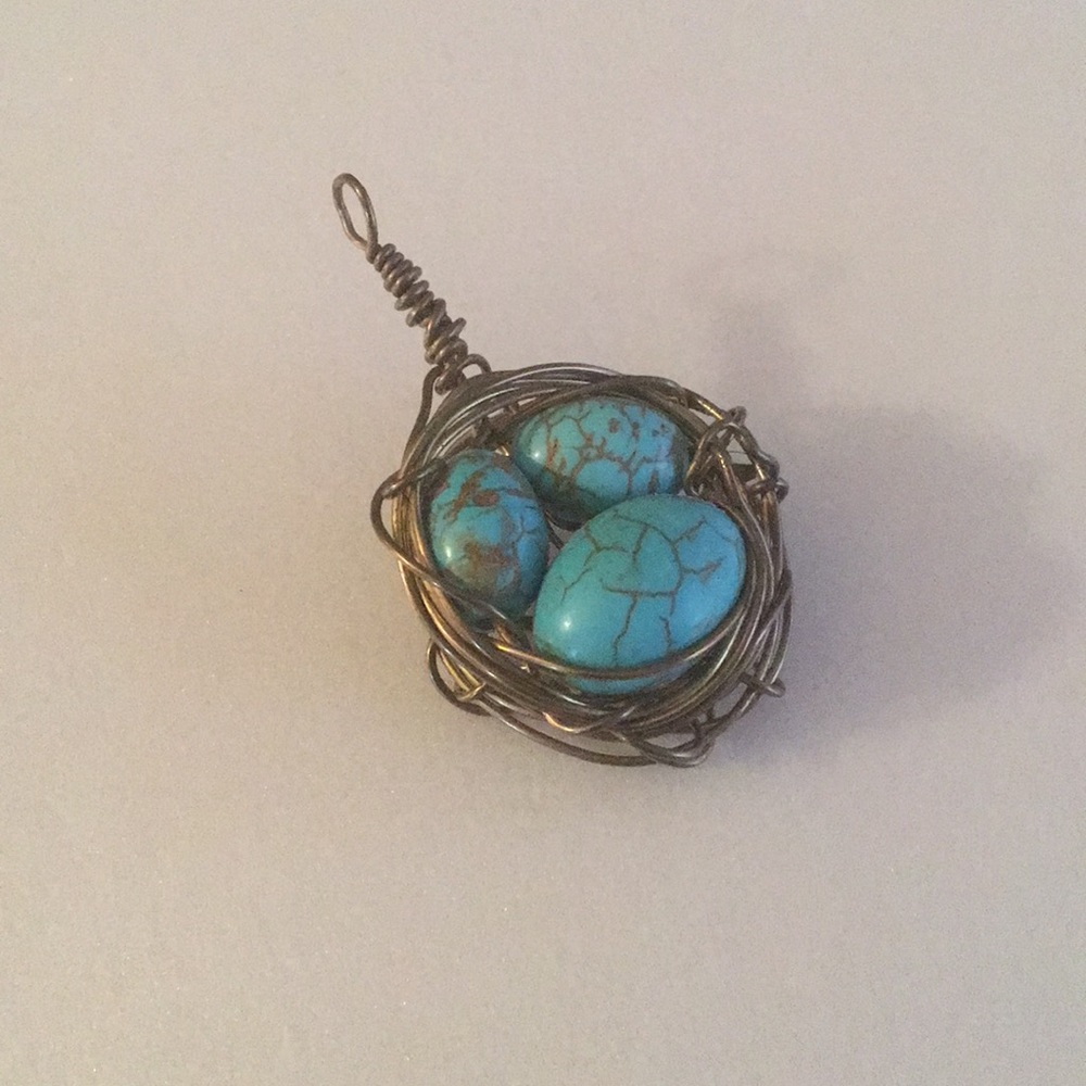 Birds nest charm